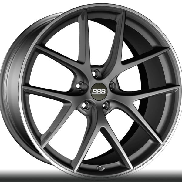 BBS CI-R 20x10 5x112 ET45 Satin Black Polished Rim Protector Wheel -82mm PFS/Clip Required main image 0
